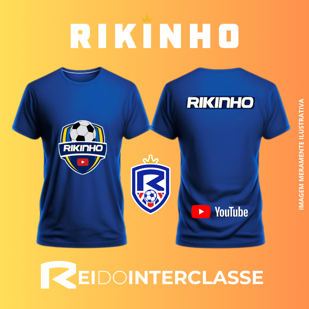 CAMISA AZUL EDIÇÃO DE ANIVERSÁRIO RIKINHO FC