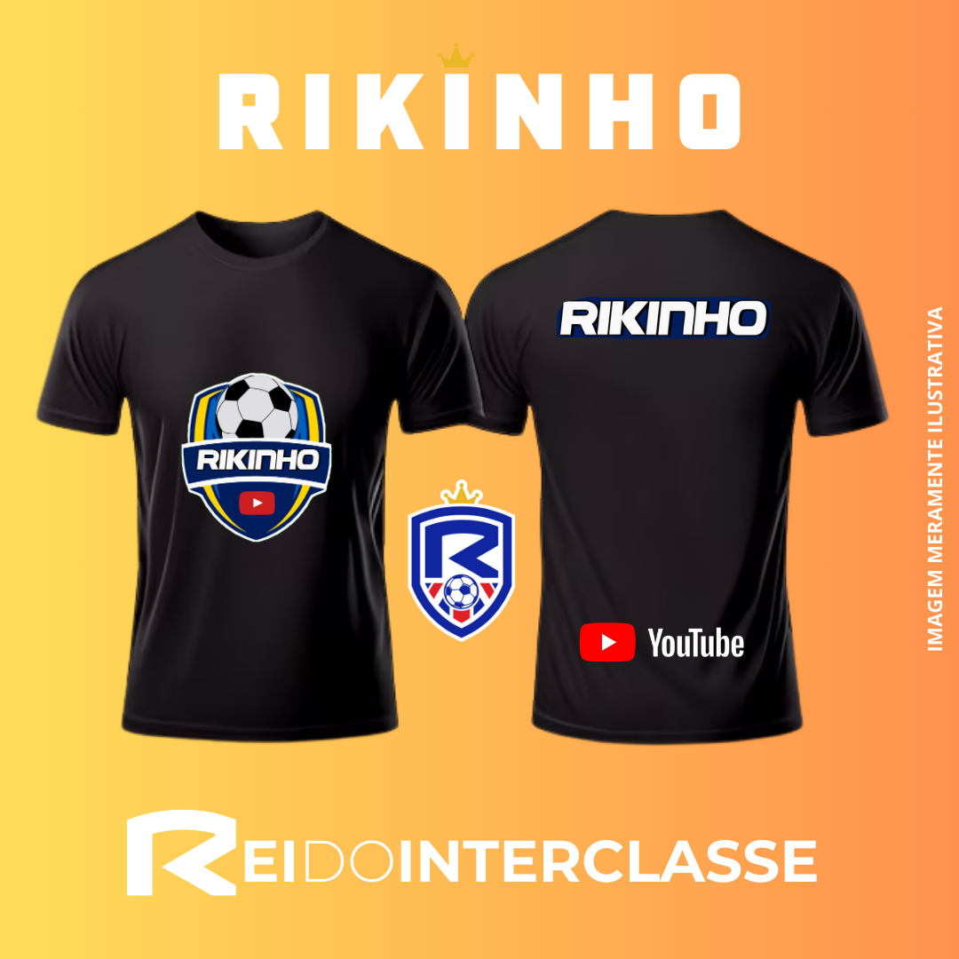 CAMISA PRETA EDIÇÃO DE ANIVERSÁRIO RIKINHO FC