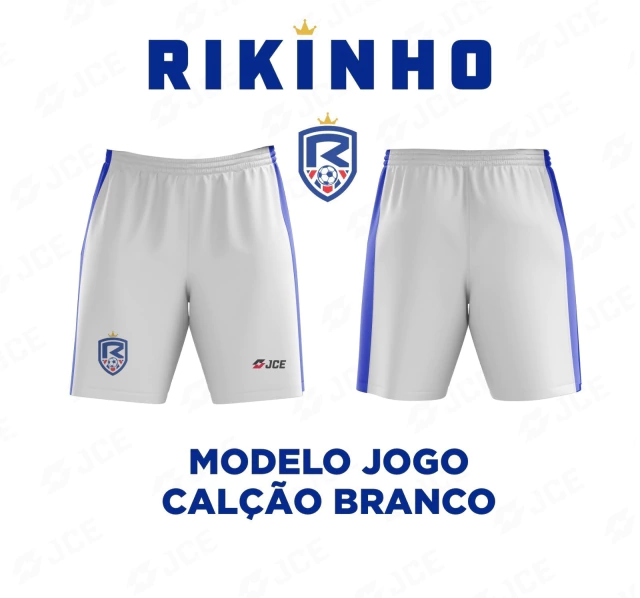 SHORT BRANCO DO TIME RIKINHO F.C